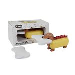 Hotdog Puppy Notes Sticky Notes Holder-Novely Dog Notepad Dispenser |Stationery Gift Idea for Dog&Hotdog Lover | Cute Desktop Organiser -with Fun Memo Stick Note Pads