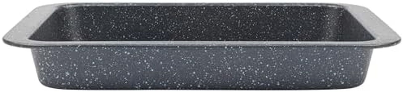Salter BW07032EU7 Fuente Para Horno Con Revestimiento Antiadherente, 36 cm, De La Colección Megastone Palladium, Hecho De Acero Al Carbono, Sin PFOA, Apta Para Hornos De Hasta 220 °C, Gris