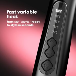 REVAMP Deep Beach Waver – Triple Barrel Ceramic Hair Curler for Waves