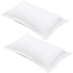 GRIRIW 2pcs White Pillow Case Cotton Soft Pillow Cases Large Sofa Pillows White Pillow Covers Linen Pillow Covers Hotel Cover White Pillowcases King Size Bed Linings Extra Large