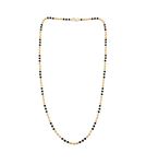 JHB Women Traditional Black Bead Chain and Gold Plated Neck Chain for Women & Girls Wedding, Engagement and Anniversary (Black and Golden)