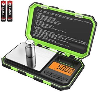 Mini Digital Weighing Scale, 100g /0.01g Pocket Scale, Electronic Smart Scale with 50g Calibration Weight, Tare & Auto Off Function (Battery Included)