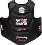 3X Sports Chest Guard, MMA Kickboxing Muay Thai Boxing Body Protector, Taekwondo Vest kickboxing Shield Upper Body Belly Ribs Protection Training Pad