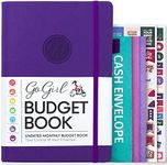 GoGirl Budget Book – Undated Colorful Monthly Financial Planner Organizer. Budget Planner & Expense Tracker to Hit Financial Goals (Purple)