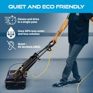 Powr-Flite Multiwash 14" Commercial Floor Scrubber – Hard & Soft Surface Cleaner