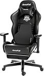 AutoFull C3 Gaming Chair Ergonomic Office Chair with 3D Bionic Lumbar Support, Racing Style Premium PU Leather Computer Chair Gamer Chairs with Footrest and Headrest,Black,(3-Years Warranty)