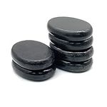 Hot Stones for Massage, 6 Pcs Hot Basalt Stone Massage Hot Rock Stones Set (2.36x3.15in), Heat Stones for Professional or Home Spa, Relaxing, Healing, Pain Relief