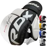 RDX MMA Sparing gloves, mma gloves men, combat gloves for martial arts, muay thai gloves, MMA, kickboxing gloves, Ventilated open palm for MMA grappling, Karate mitt, Adult