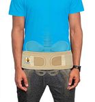 Sacroiliac Si Hip Belt by Sparthos - Relief from Si Joint, Sciatica, Pelvis, Lower Back Pain - Support Brace for Women and Men - for Sacral Nerve, Hip Loc Up Compression Curavi Belts (Beige-REG)