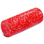 Yes4All EPP Exercise Foam Roller – Extra Firm High Density Foam Roller – Best for Flexibility and Exercise (18inch - Red Snow)