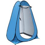 BLEQYS® Pop Up Privacy Tent Shower Tent Portable Outdoor Camping Bathroom Toilet Tent Changing Dressing Room Privacy Shelters Room for Hiking and Beach‚ with Carry Bag (Blue)