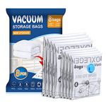 Vacuum Storage Bags 8 pack(4Jumbo, 4Large), Premium Space Saver bags for Clothes Duvets Blankets Pillows Comforters, travel storage. (8pack)