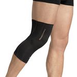 Tommie Copper - Unisex Compression Knee Sleeve - Black - Large