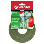 VELCRO Brand VEL-30071-USA ONE-WRAP Garden Ties | Plant Supports for Effective Growing | Strong Grips are Reusable and Adjustable | Cut-to-Length, 50 ft x 1/2 in, Green-Recycled Plastic