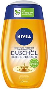 NIVEA Rich nourishing shower oil (200 ml), gentle shower gel with natural oils and vitamins, rich shower gel for a smooth skin feeling