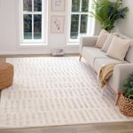 Rug Branch Astra 5'x8' (Exact Size: 5'3" x 7'7") Modern Indoor Area Rug, Beige Cream - Living Room, Bedroom, Dining Room, and Kitchen