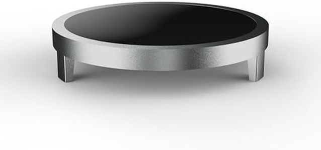 Plexity Labs UFO Tops Astral Axis Spinning Top Base - Low Friction Concave Glass and Aluminum Docking Station Bottom Side - 3 1/4 Inch