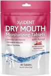 Nature's Stance XyliDENT Xylitol Tablets for Dry Mouth Relief - Stimulates Saliva, Freshens Breath, Reduces Acid Production, Fast Acting Relief, 40 Count (Pomegranate Raspberry)