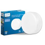 PHILIPS Rimless Full Glow 22-watt Round LED Surface Downlighter | Surface LED Downlight for Ceiling | LED Ceiling Light for Home & Hall | Cool Day Light | Pack of 1