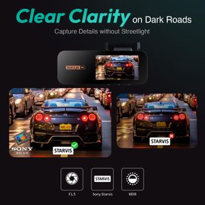 BOTSLAB 4K Dash Cam – Front and Rear Car Camera