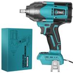 Cordless Impact Wrench 1/2 inch for Makita 18V Battery, 600 Ft-lbs(850N. m) Brushless High Torque Electric Impact Wrench for Automotive Repairs,Tire Removal, 2400RPM Power Impact Driver (No Battery)