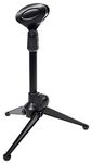 Rockville RDTS Adjustable Height Studio Desktop Tripod Microphone Stand+Mic Clip, Black