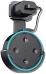 Sintron Wall Mount Speaker Mount for Echo Dot 2 - Smart Home Outlet Wall Mount Stand for Echo Dot 2nd Generation Speaker Holder with Charging Cord Cable, Space Saving Accessories Without Messy Wires