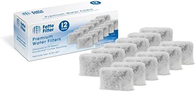 Fette Filter - Charcoal Water Filter Pods Compatible with KitchenAid Coffee Maker KCM11WF (12-Pack)