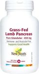 New Roots Herbal - Grass-Fed Lamb Pancreas - Pure Glandular 450mg - 30 Tablets - Pancreatic Enzymes Supplements - Pancreas Support - Pancreas & Vitamin C(Ascorbic Acid) Capsules - Digestive Enzyme Supplements