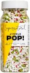 Jingle Pop! Natural Nonpareil Christmas Sprinkles by Supernatural, No Artificial Dyes, Soy Free, Gluten Free, Vegan, 3oz