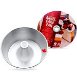 Crown Angel Food Pan 8", Set of 2, Extra Sturdy, One-Piece Design, Easy Clean, Made in Canada