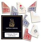 Hat Trick Magic Bicycle Rider Back Gaff Playing Card Decks (Ultimate Mixed Gaff Deck)