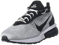 NIKE Air Max Flyknit Racer Mens Running Trainers DJ6106 Sneakers Shoes (UK 8 US 9 EU 42.5, pre Platinum Black White 002)