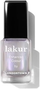 LONDONTOWN Lakur Nail Polish/Topper - Chrome Glaze - Enhanced Color Long Lasting Top Nail Coat Gel-free Shine Nail Look, Pixie Chrome Topper 0.4 oz