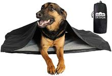 Portable, Inflatable Dog Travel Bed. Great for Camping, Backpacking, Hiking, Car Seat -For All Outdoor Dog Activities. Sherpa Faux Wool Top & Puncture Protective Material. Comes with a Blanket by Mojo