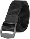 JASGOOD Tactical Heavy Duty Reinforced Nylon Belt for Men Adjustable Military Webbing Belt Strap with Metal Buckle