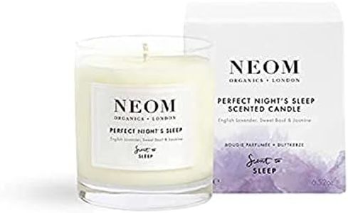 NEOM- Perfect Night's Sleep Scented Candle, 1 Wick, Lavender & Jasmine, Essential Oil Aromatherapy Candle, Scent to Sleep