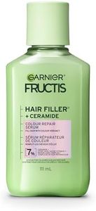 Garnier Fructis Hair Filler + Ceramide Color Repair Sulfate-Free Serum, for Colored and Bleached Hair, up to 9X Smoother Hair & 4 weeks of Vibrant Color, 111ml