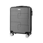 WORLD EXPLORER Cabin Suitcase 55 x 40 x 20 cm,34L ABS Hard Shell Hand Luggage with 4 Wheels,3 Level Telescopic Handle,Combination Lock,Lightweight Cabin Bag for Ryanair Priority Travel,Dark Grey
