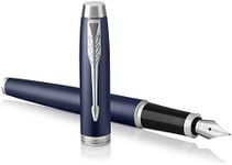 PARKER IM Fountain Pen, Matte Blue, Medium Nib with Blue Ink Refill (1931654)