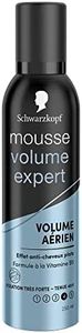 Schwarzkopf - Mousse Coiffante - Volume Expert - Effet Anti-Cheveux Plats - Formule à la Vitamine B5 - Fixation Très Forte - Tenue 48H - 250 ml