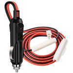 Anina DC 12V Car Charger for CB Mobile Radio Connector Replacement Power Cable with 15A Fuse for YAESU FT-7800R FT-7900R FT-8900R FT-2600 Kenwood TM-741 TM-G707 TM271 TM281 BTECH ICOM ALINCO ANYTONE