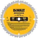 DEWALT 10-Inch Miter / Table Saw Blade, ATB, Thin Kerf, 5/8-Inch Arbor, 24-Tooth (DW3112)