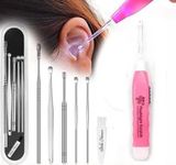 ETSAP Ear Wax Cleaner 6Pcs + LED Ear Cleaner, Ear Cleaning Tool, Ear Wax Remover Tool Kit, Ear Buds, Ear Cleaner Tool, Ear Wax Removal