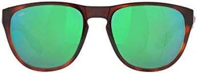 Costa Del Mar Men's Irie Sunglasses, Tortoise/Green Mirrored Polarized-580g, 55 mm