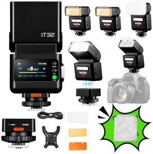 GODOX iT32 TTL Camera Flash with X5S Trigger for Sony A7 III,ZV-E10,A7 IV