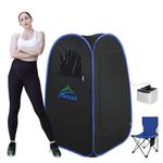 TOREAD Full Body Sauna 600D Canvas, Foldable Steam Saunas Tent with 2.6L & 1000W Steam Generator Remote Control