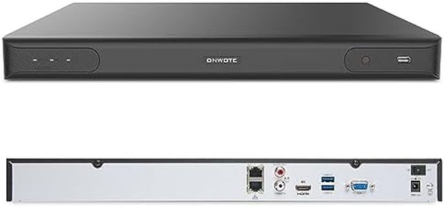 ONWOTE 6K 12MP 32 Channel NVR, Smart ACU Search, 4 SATA Support 40TB, Only Work with ONWOTE 12MP/ 4K 8MP/ 6MP/ 5MP PoE IP Cameras, 32CH Security Recorder Work with PoE Switch (No HDD Included)