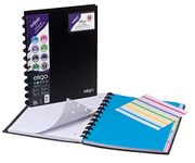 Snopake Eligo A4 ReOrganiser Project/Note Book [Pack of 2] Ref: 15862A - [Amazon Exclusive], Black