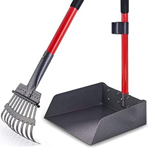 Pawler Bigger Dog Pooper Scooper for Large and Small Dogs, Easy to Use Rake and Tray Set for Pets, Great for Lawns, Grass, Dirt, Gravel